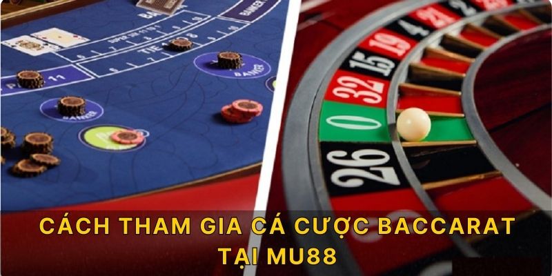 Cách tham gia cá cược Baccarat tại MU88